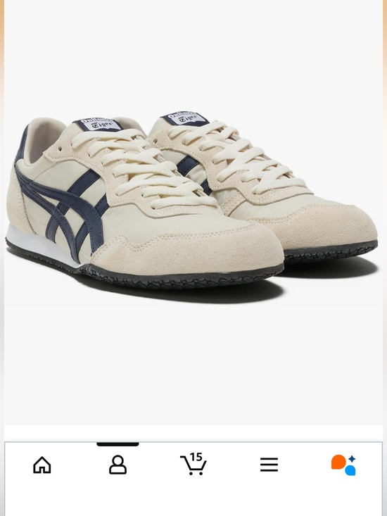 Onitsuka Tiger by Asics Shoes - Onitsuka Tiger by Asics Women’s Serrano Slip-On Sneakers in Birch and Peacoat
